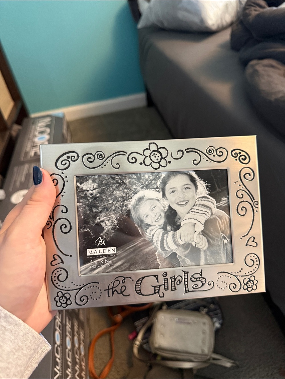 Malden Silver 'the Girls' Decorative Floral Picture Frame